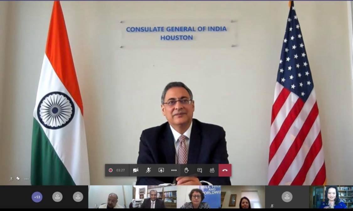 Consul General joined a webinar ‘India-US Business Opportunities for MBEs and MSMEs 'organized by USMBDA and NUICC, on October 15,2020